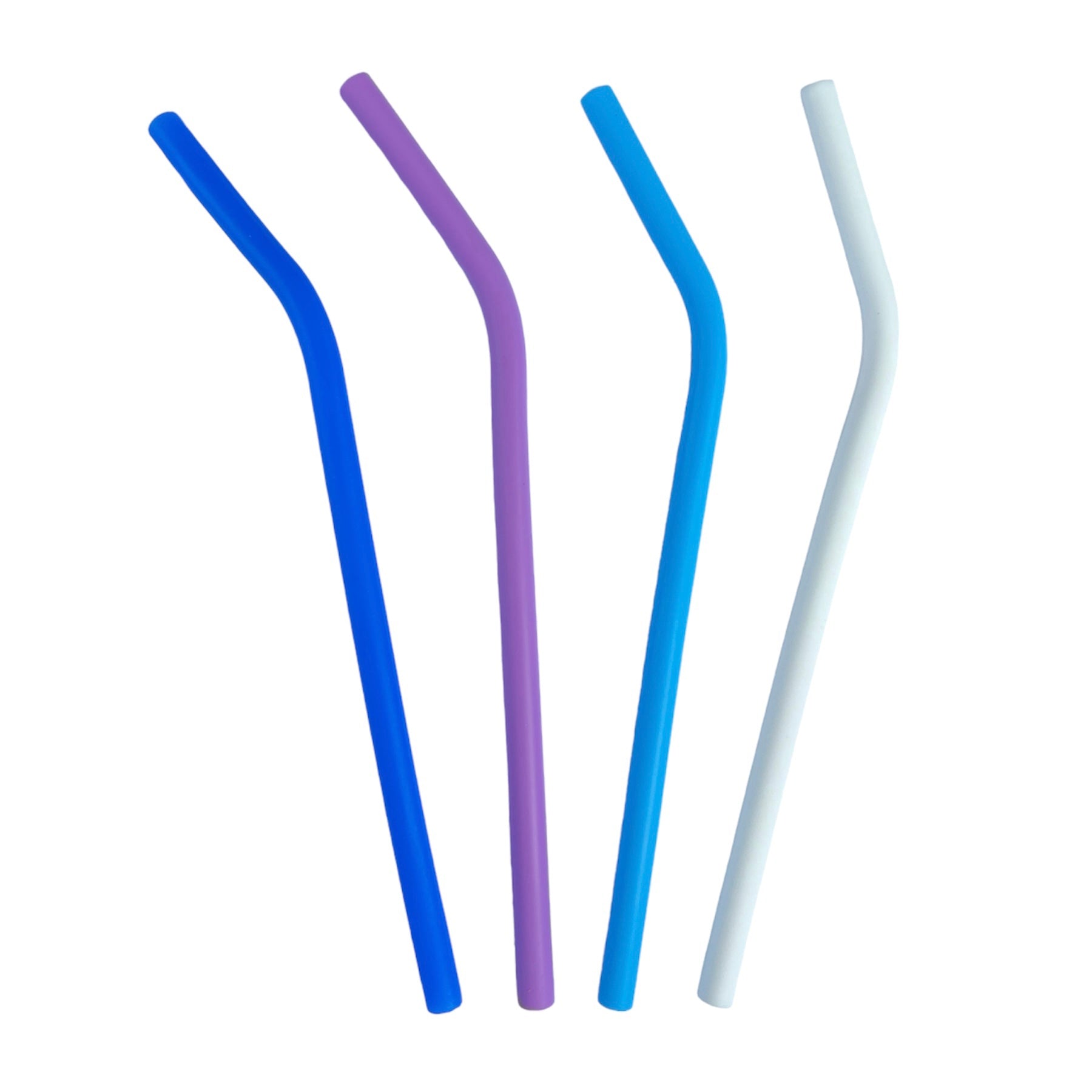 Reduce Reusable Silicone Straws, Assorted Colors, Pack Of 4 Straws