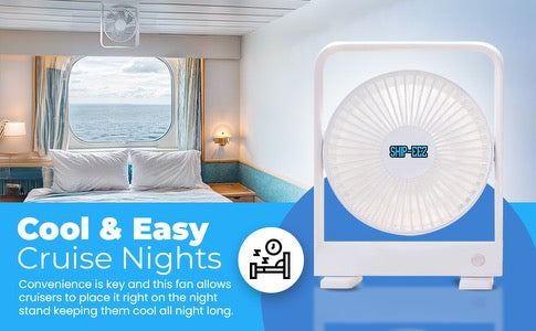 (SOLD OUT AVAILABLE ON AMAZON ONLY) The Original Cruise Fan, Magnetic Cruise Ship Approved Travel Fan