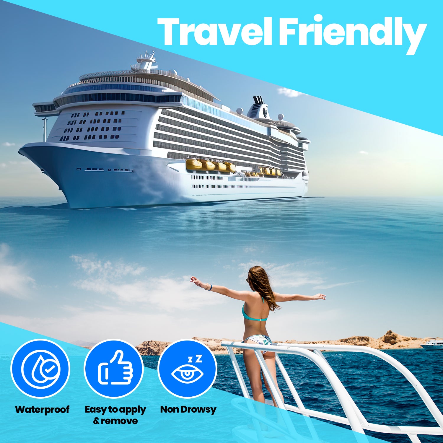 Sea Sickness Patch for Cruisers (1 Box per Person per 7 Day Cruise) - Ship-eez