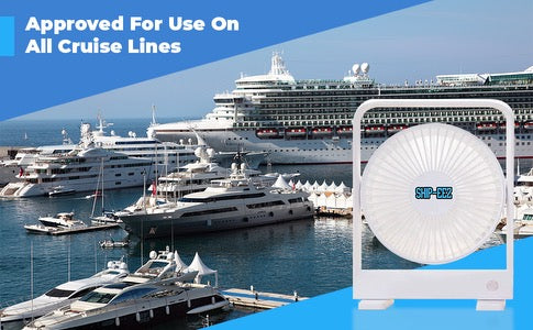 (SOLD OUT AVAILABLE ON AMAZON ONLY) The Original Cruise Fan, Magnetic Cruise Ship Approved Travel Fan