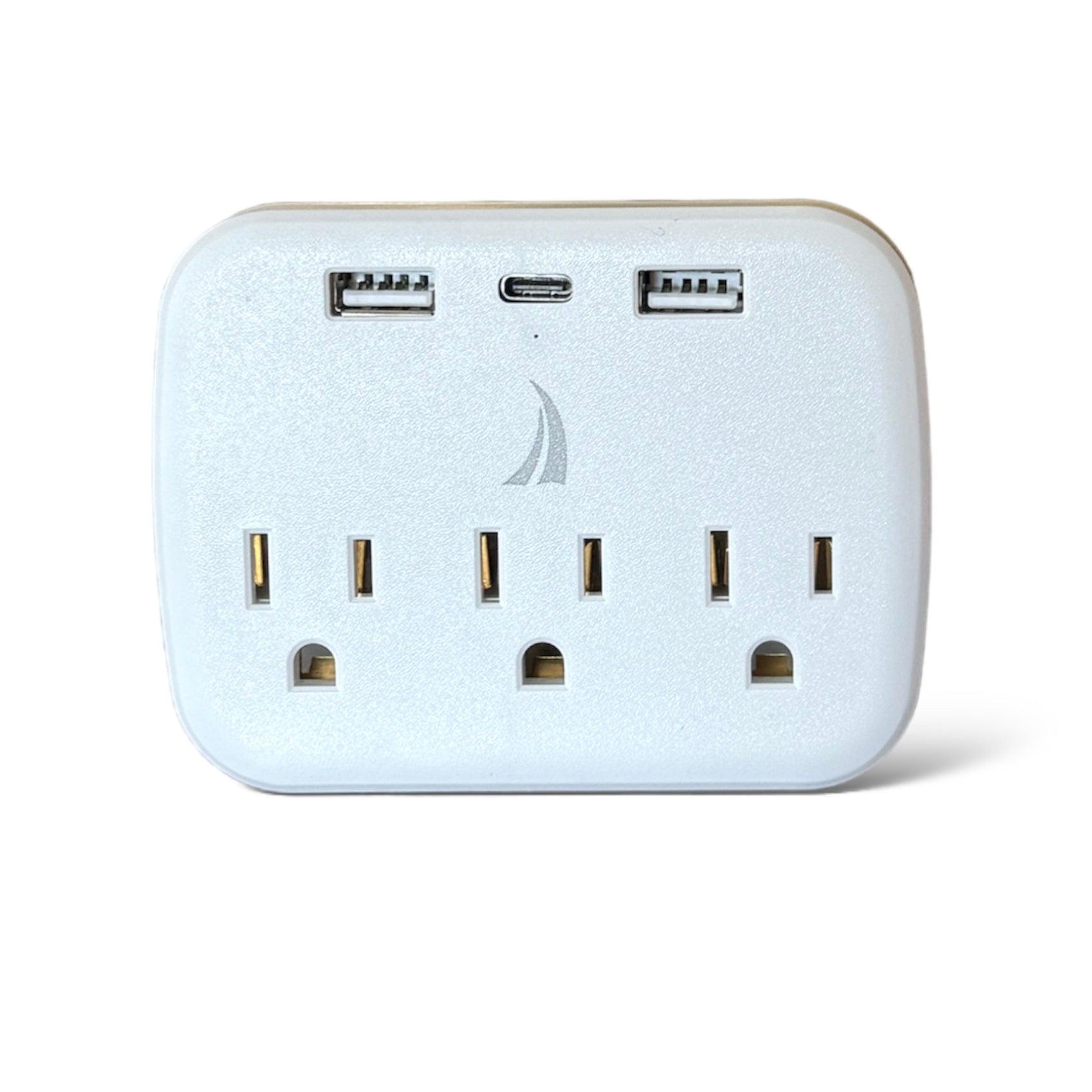 onn. Surge Protector Wall Tap with 6 AC Outlets and 2 USB Ports -White 