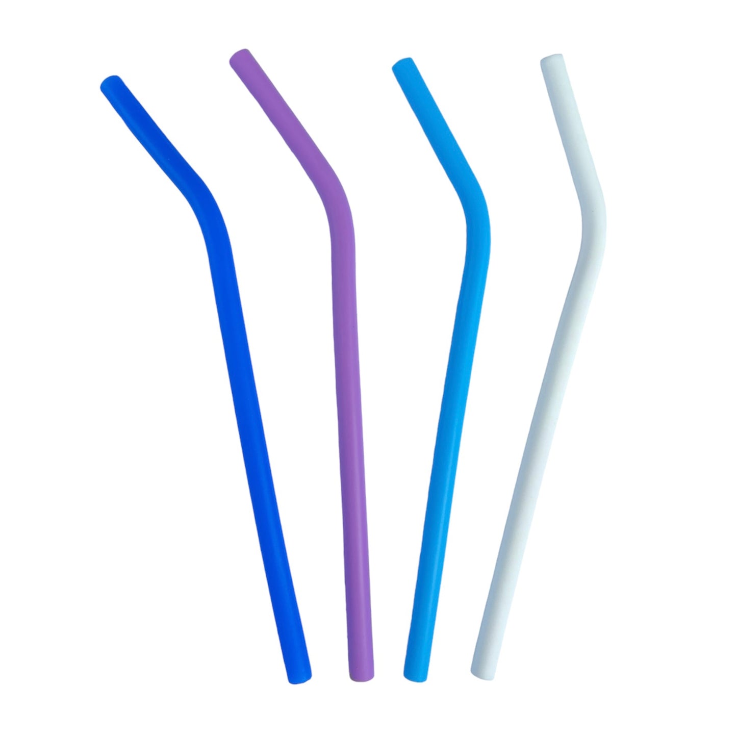 Silicone Straws (4 PACK) with Cleaning Brush - Ship-eez