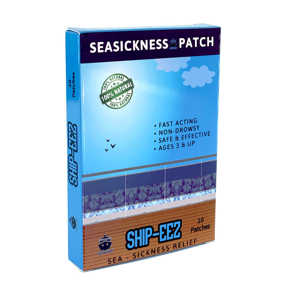 SEA SICKNESS PATCH FOR CRUISERS (1 BOX PER PERSON PER 7 DAY CRUISE) - Ship-eez